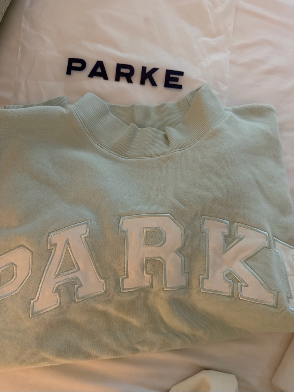 Parke bridal collection Crewneck Sweatshirt with Appliqué Logo size l/xl